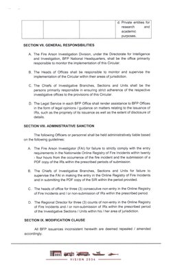 BFP Guidelines for Investigation Reports 2024 | PDF | Freedom Of ...
