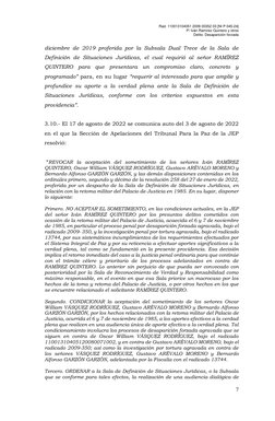 Rad. 110013104051 2009 00352 03 [NI P 045-24]  
P/ Iván Ramírez Quintero y otros 
Delito: Desaparición forzada  
 
7 
 
d