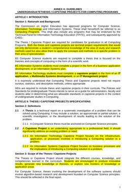 Capstone Project Guidelines for Computing | PDF | Software | Information