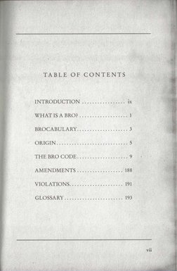 The Bro Code | PDF