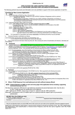 PCAB New Contractor License Application | PDF | Identity Document ...