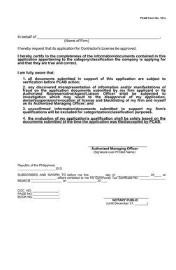 PCAB New Contractor License Application | PDF | Identity Document ...