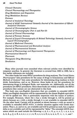 Clinical Chemistry
Clinical Pharmacology and Therapeutics
Drug Metabolism and Disposition
Drug Metabolism Reviews
Farmaco
Jou