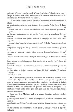Jorge, El Hijo del Pueblo 
 
primavera”, como escribe en el “Canto de Calíope”, donde menciona a 
Diego Martínez de Rive