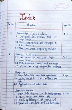 DSA Handwritten Notes in Java PDF | PDF