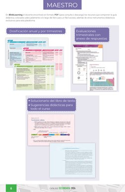En BlinkLearning el docente encontrará en formato PDF (para consulta o descarga) los recursos que componen la guía
didáctica