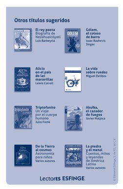 Otros títulos sugeridos
© Editorial Esfinge, S. de R.L. de C.V.
El rey poeta 
Biografía de 
Nezahualcóyotl 
Luis Barbeytia 
G