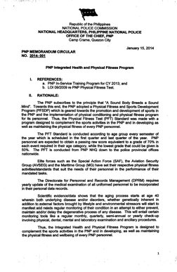 Pfn Check List.pdf PNP Guideline in PFT | PDF