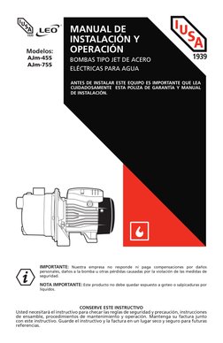 CONSERVE ESTE INSTRUCTIVO
Usted necesitará el instructivo para checar las reglas de seguridad y precaución, instrucciones 
de