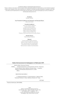 © 2018 por Editora e Distribuidora Educacional S.A.
Todos os direitos reservados. Nenhuma parte desta publicação poderá ser r