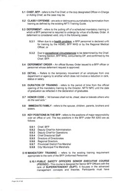 BFP Training Guidelines and Policies | PDF | Non Commissioned Officer ...