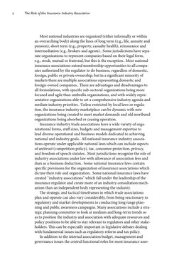 The Role of the Insurance Industry Association
2
Most national industries are organized (either informally or within 
an over