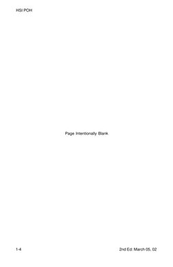 1-4
                         2nd Ed: March 05, 02
HSI POH
Page Intentionally Blank
