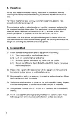 Mechanical Seal Installation Guide | PDF | Bearing (Mechanical) | Pump