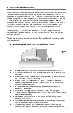 Mechanical Seal Installation Guide | PDF | Bearing (Mechanical) | Pump