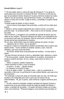 Estudio Bíblico: Lucas 5
(A) (http://www.biblegateway.com/passage/?search=Lucas%205&version=42#ces-NVI-25075A) 1Un día estaba