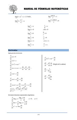 MANUAL DE FÓRMULAS MATEMÁTICAS 
                                                                              
[10]