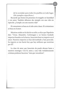 
de la sociedad, para todos los pueblos en todo lugar. 
(Dé ejemplos específicos.)
	
Recuerde que hemos de presentar el evan