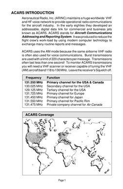 Understanding ACARS in Aviation | PDF | Aerospace Engineering | Radio