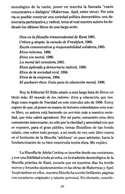 monológico de la razón, poner en marcha la llamada "raeón 
comunicativa o dialógica" (Habermas, Apel, entre otros). Por esta