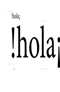 La tipografía habla,
La tipografía susurra,
La tipografía grita,
La tipografía comunica...
!hola¡
!hola¡!hola¡
