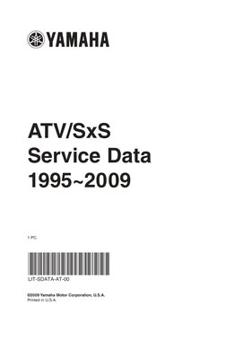 ATV-SxS Service Data 1995-2009 PDF | PDF | Grizzly Bear