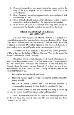 1. Contempt proceedings are quasi-criminal in nature so it is the 
duty of the state to prosecute the contemner even if they