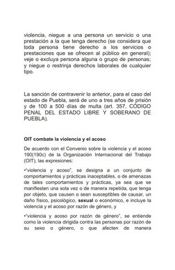 violencia, niegue a una persona un servicio o una
prestación a la que tenga derecho (se considera que
toda  persona  tiene  d