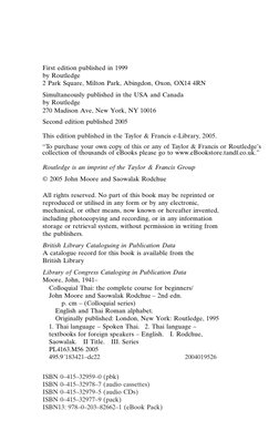 First edition published in 1999 
by Routledge
2 Park Square, Milton Park, Abingdon, Oxon, OX14 4RN
Simultaneously published i