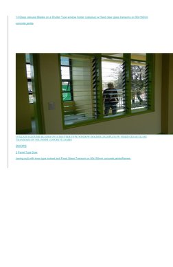 Deped Windows DepEd School Building Design Standards | PDF | Window | Classroom