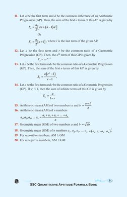 SSC CGL Quantitative Aptitude Formulas | PDF | Mathematical Concepts ...