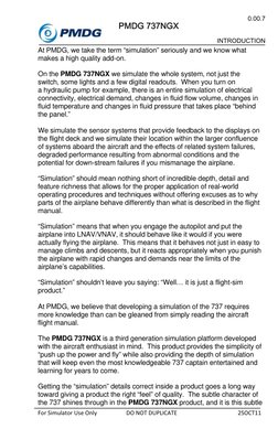 0.00.7 
 
 
INTRODUCTION 
For Simulator Use Only 
DO NOT DUPLICATE 
25OCT11 
PMDG 737NGX 
At PMDG, we take the term “simu