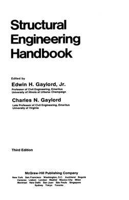 Structural Engineering Handbook, 3rd Ed | PDF