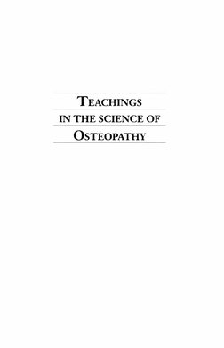 Teachings in The Science of Osteopathy PDF | PDF | Skull | Human Body