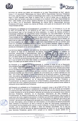 ESTADO PLURINACIONAL DE BOLIVIA 
MINISTERIO DE OBRAS PÚBLICAS, SERVICIOS Y VIVIENDA 
Obral 
encontrar los valores que deben s