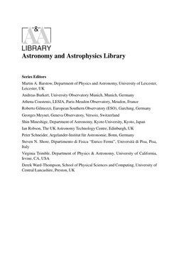 Astronomy and Astrophysics Library
Series Editors
Martin A. Barstow, Department of Physics and Astronomy, University of Leice