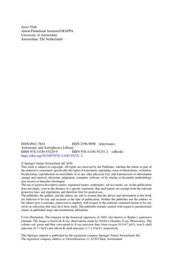 Jacco Vink
Anton Pannekoek Institute/GRAPPA
University of Amsterdam
Amsterdam, The Netherlands
ISSN 0941-7834
ISSN 2196-9698