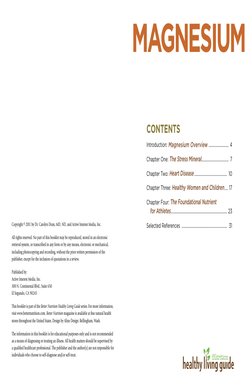 Copyright © 2011 by Dr. Carolyn Dean, MD, ND, and Active Interest Media, Inc.
All rights reserved. No part of this booklet ma