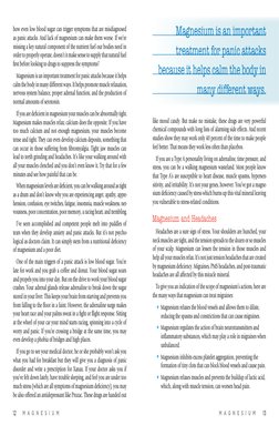 12      m a g n e s i u m
m a g n e s i u m      13
how even low blood sugar can trigger symptoms that are misdiagnosed 
as p