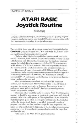 COMPUTE!'s Second Book of Atari | PDF | Subroutine | Computer Data