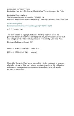 CAMBRIDGE UNIVERSITY PRESS
Cambridge, New York, Melbourne, Madrid, Cape Town, Singapore, São Paulo
Cambridge University Press