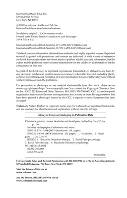 Informa Healthcare USA, Inc.
52 Vanderbilt Avenue
New York, NY 10017
c⃝2010 by Informa Healthcare USA, Inc.
Informa Healthcar