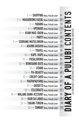 1 >>> SHOPPING Now, Pulubi Later
2 >>> MAGARBONG KASAL Now, Pulubi Later
3 >>> YABANG Now, Pulubi Later
4 >>> UPGRADE Now, Pu