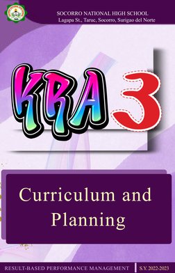 Curriculum and 
Planning
RESULT-BASED PERFORMANCE MANAGEMENT 
S.Y. 2022-2023
Lagapa St., Taruc, Socorro, Surigao del Norte
SO