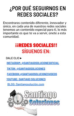 ¡¡REDES SOCIALES!!
¿POR QUÉ SEGUIRNOS EN
REDES SOCIALES?
SÍGUENOS EN:
Encontraras contenido diferente, innovador y
único, en