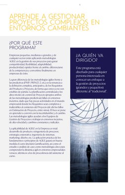 4
Empresas pequeñas, medianas o grandes, y de 
cualquier sector están aplicando metodologías 
AGILE en la gestión de sus proy