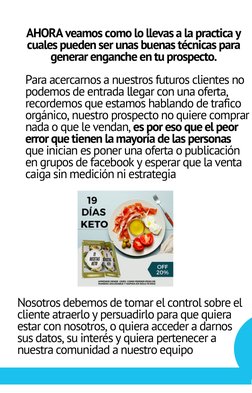 Para acercarnos a nuestros futuros clientes no
podemos de entrada llegar con una oferta,
recordemos que estamos hablando de t