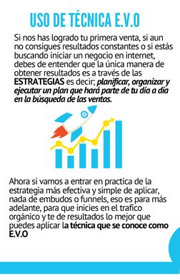Ahora si vamos a entrar en practica de la
estrategia más efectiva y simple de aplicar,
nada de embudos o funnels, eso es para