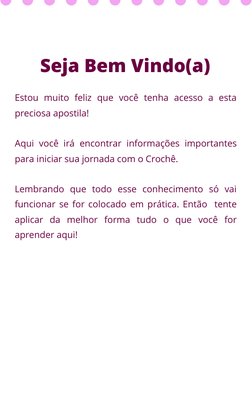 Estou muito feliz que você tenha acesso a esta
preciosa apostila! 
Aqui você irá encontrar informações importantes
para inic