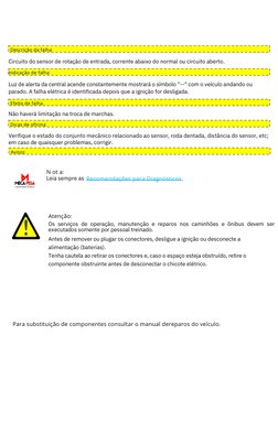 Efeito de falha
Dicas de oficina
Descrição da falha
em caso de quaisquer problemas, corrigir.
Não haverá limitação na troca d